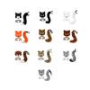 Therian Mask and Tail Cute Fancy Dress Faux Face Mask Cosplay Props for Prom Stage Performance Role Party Favor