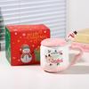 Cute Hand-Painted Santa Claus Ceramic Cartoon Mug Souvenir