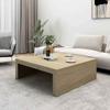 Coffee Table In Sonoma Oak 100 X 100 X 35 Cm Engineered Wood