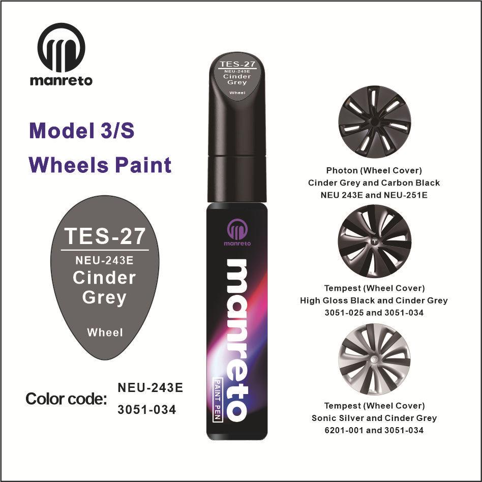 Tesla Model Y Pearl White Black Model 3 Series Starry Sky Gray Special Colorful Paint Pen Car Wheels Paint Care Pen