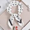 Luxury Apricot Print 70*70cm Silk Square Scarf Women Soft Satin Hairband Neckerchief Tie Female Headband Foulard Bag Ribbon Gift
