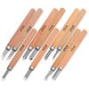 Superior Craftsman Carving Knife Set: Curved, Flat, Round, Triangular, Needle Knives for Handmade Rubber Stamp Crafting