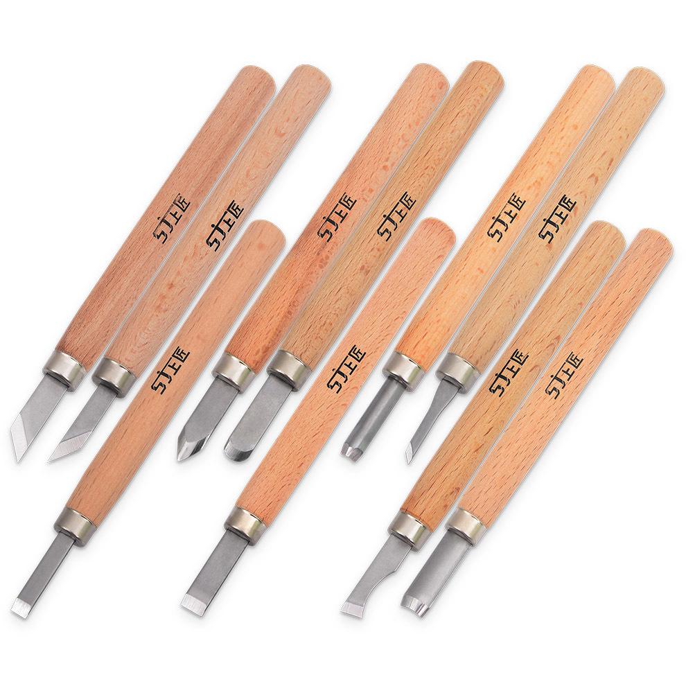 Superior Craftsman Carving Knife Set: Curved, Flat, Round, Triangular, Needle Knives for Handmade Rubber Stamp Crafting