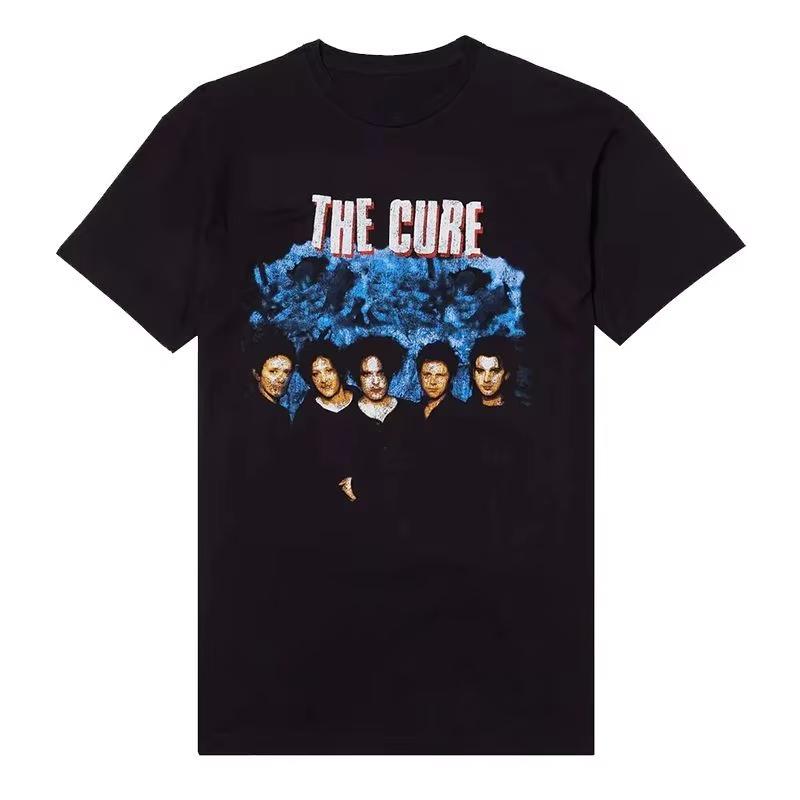 The Cure Behandling Band Icke-mainstream Rock Punk Tryck Oversize Ren Bomull Herr- och Dam Kortärmade T-shirts
