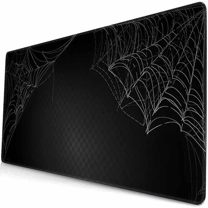 HD Large Gaming Mousepad Spider Web Mouse Mat Big Desk Pads Desk Protector Non-Slip Rubber Mouse Pad XXL Big Keyboard Table Mat