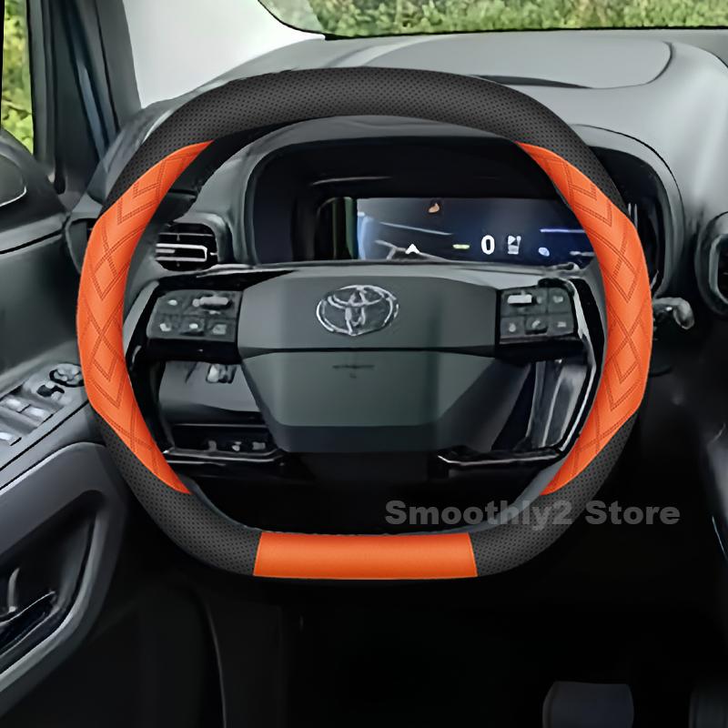 Leather Car Steering Wheel Cover For New Toyota Proace City 2025 Wear-resistant Auto Steering Wheel interior Accessories 2025