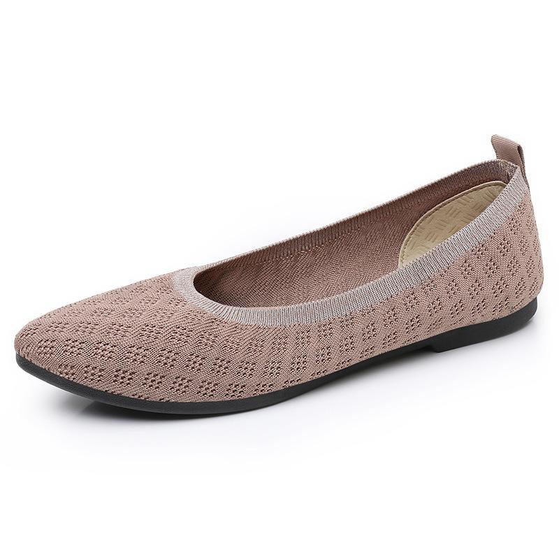 Shoes women's summer casual shoes pointed breathable women's shoes comfortable soft-soled mother shoes lightweight and versatile single shoes