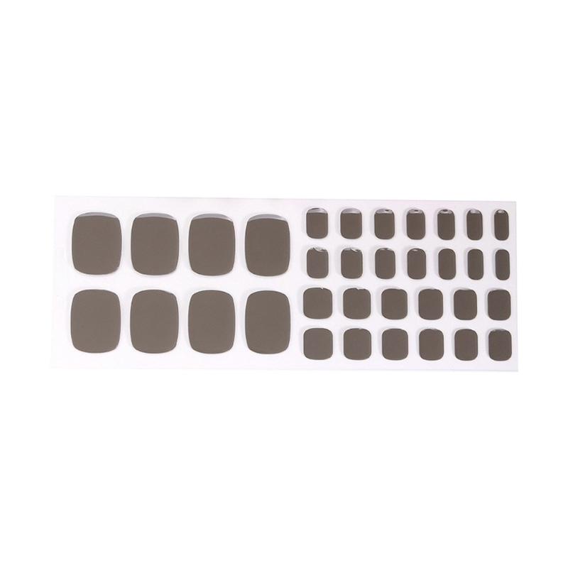 

No Bake Gel Nail Art Stickers 1 Box of Simple Fashion Toe Nail Decals for Women Easy Application Nail Ornament