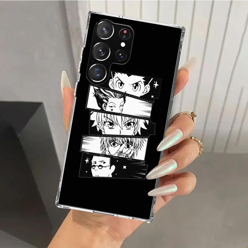 Black White Hunter HXH Phone Case for Samsung Galaxy S26 S24 S23 Ultra S25 Edge S22 S21 Plus S20 FE + Soft Print Shell Funda Gal