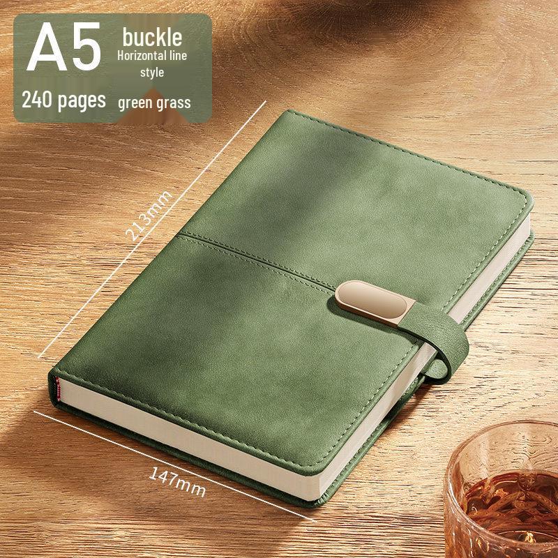2026 A5 Customizable Business Diary: Elegant Leather Cover & Logo