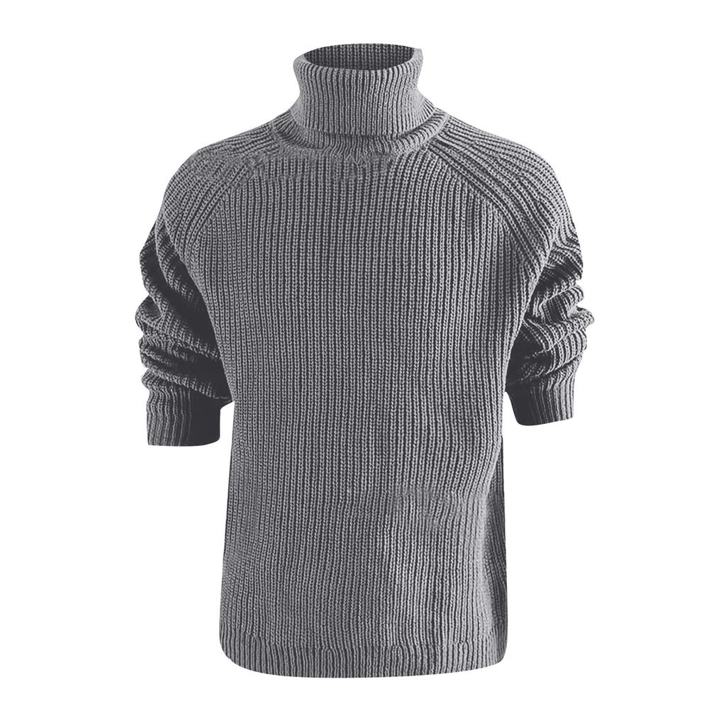 Herregenser Solid Fashion Rundhals Langermet strikket Topp