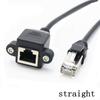 Right Angle 8Pin Screw Panel RJ45 Cable Panel Mount Extension Cable Ethernet LAN Cord Network Wire