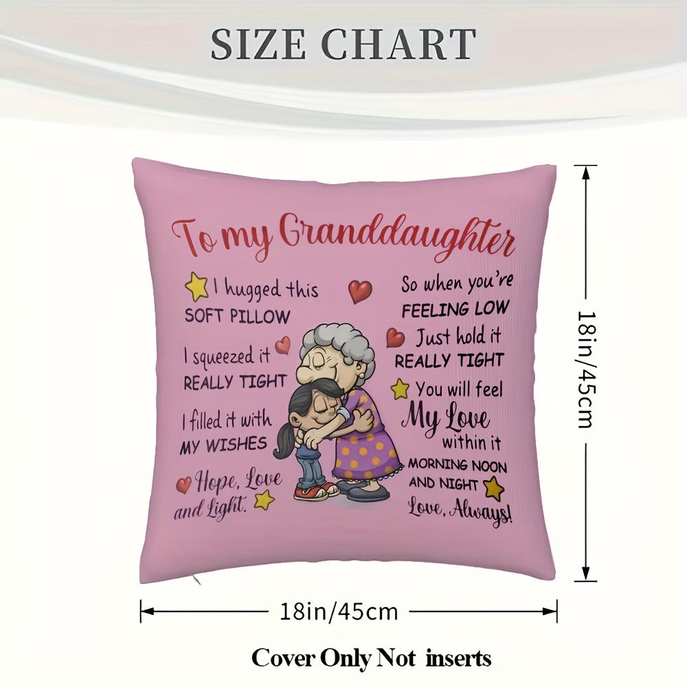 Gifts For Grandchildren With The Theme Of Love And Blessing, Double-Sided Square Pillowcase, Lovely Wind Pillowcase Without Core