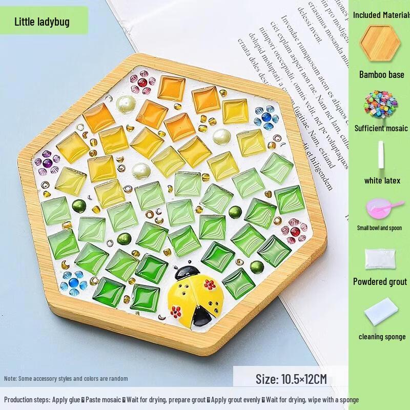 JINGRX Mosaic DIY Coaster Kit