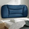 VidaXL Headboard Cushion, Reading Pillow with Zipper, Reading Cushion for Bed Bedroom, Blue 90 374543
