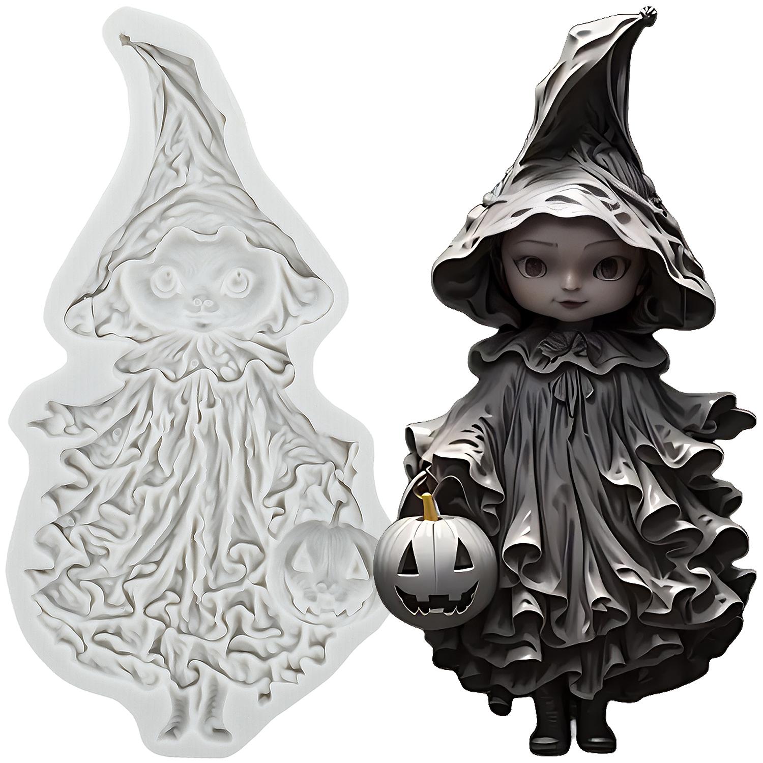 

Хэллоуин Привидение Силиконовая Форма для Мастики Украшение Торта Топпер для Капкейка Шоколадная Конфета Паста для Лепки Полимерная Глина Форма серый