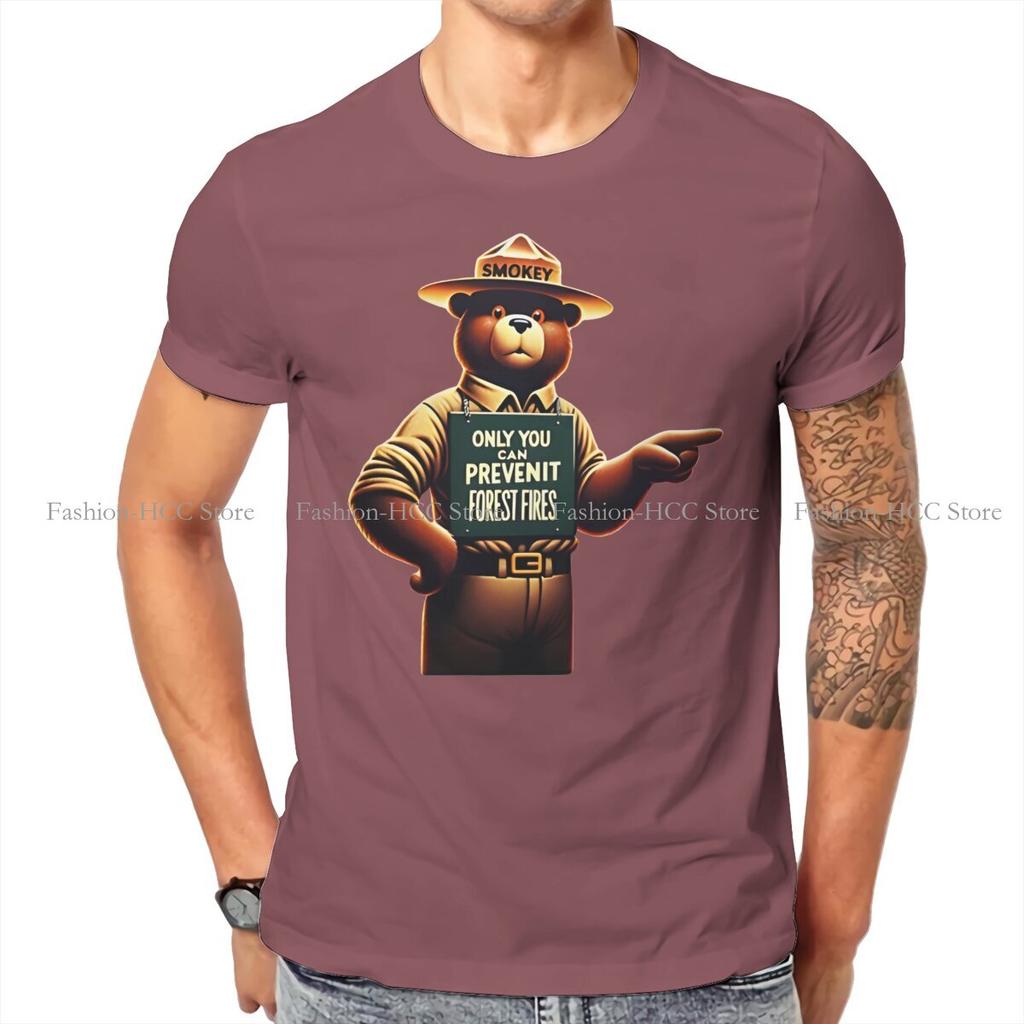 Smokey The Bear Vintage Forest Fire Prevention T Shirt Harajuku Teenager Graphic High Quality Tshirt Oversized Crewneck Blouses