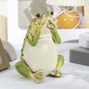 Resin Crafts Small Frogs Figurines Green Animal Statue  Micro-landscape Accessories