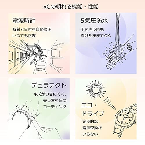 Citizen XC Eco-Drive Radio-Controlled Watch, Water Resistant, Limited Edition, Blue, EC1160-62L, Women's, Silver