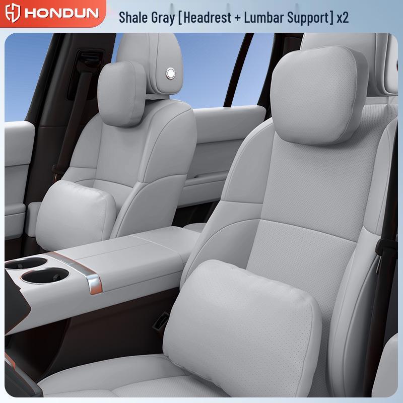 Deep Blue S09 Headrest and Lumbar Support Set - Essential Car Interior Accessories