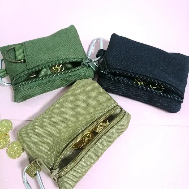 Earphone Key Storage Bag ID Credit Bank Card Holder Outdoor Portable Square Round Mini Coin Bags Solid Sport Money Pouch Wallet