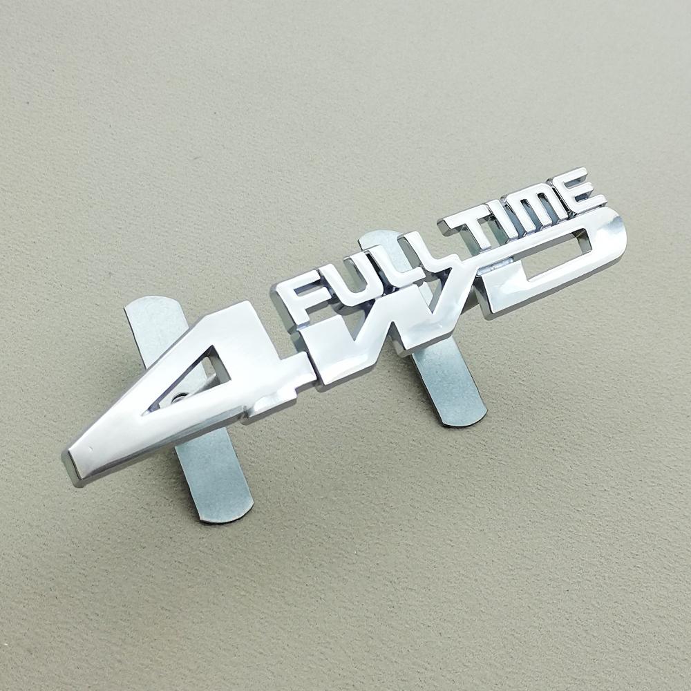 3D Car Sticker 4WD Full Time Logo Emblem Truck Fender Auto Badge Decal Accessories For Toyota Prado Honda Jeep  Ford Mitsubishi
