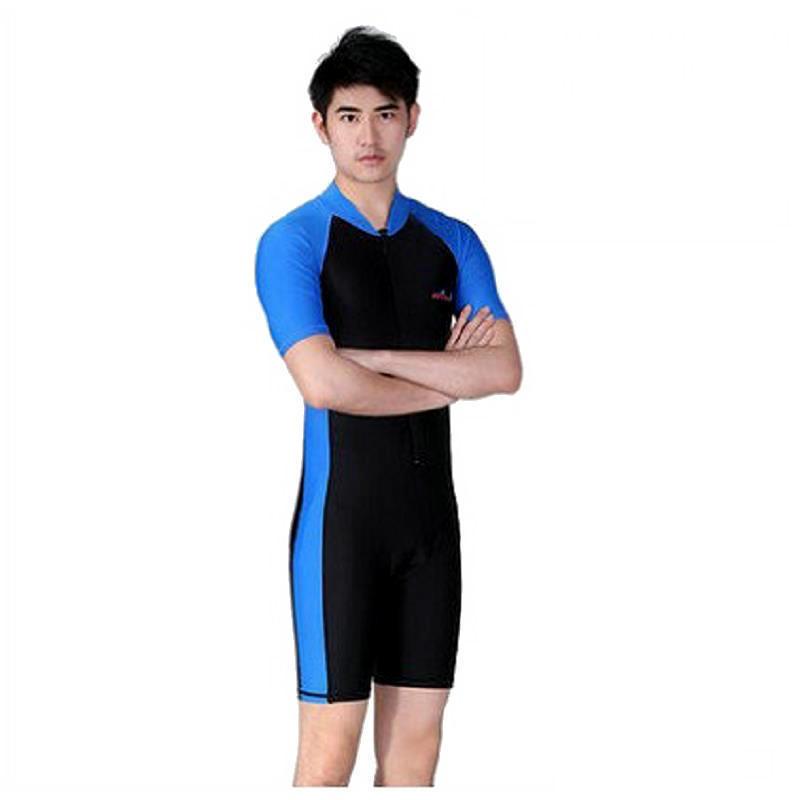 Unisex UV-Schutz Kurzarm Einteiler Tauchanzug Schwimmen Schnorcheln Wassersport Sommer Training