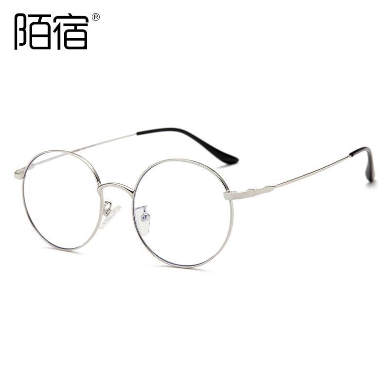 ZENOTTIC Alloy Anti-blue light Computer Glasses Frames Women Men Ultralight Vintage Round Myopia Optical Prescription Eyeglasses