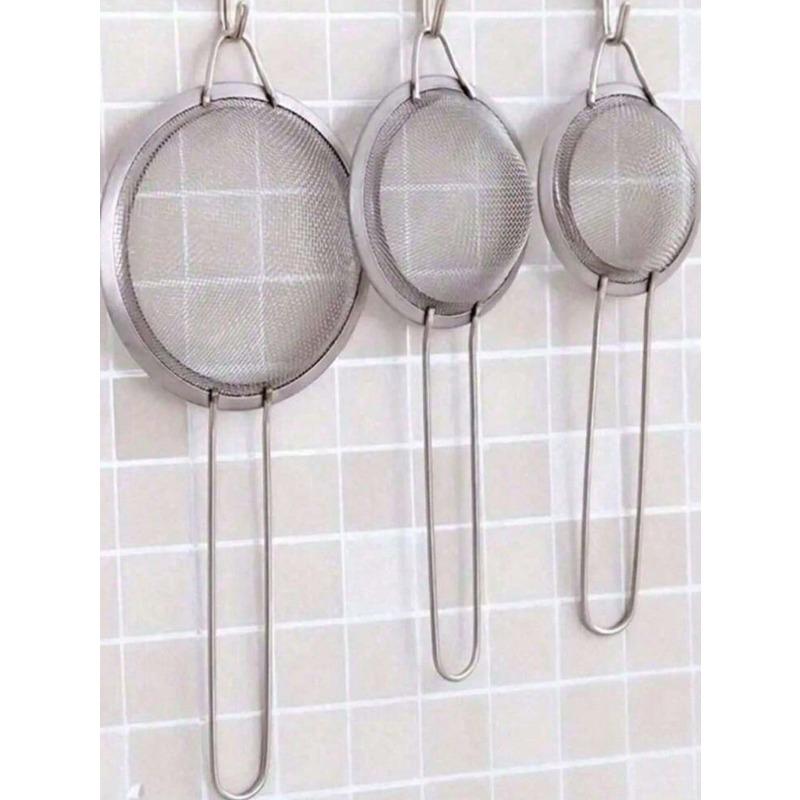 Fine Mesh Strainer, Stainless Steel Sieve Ladle, Multifunctional Kitchen Tool