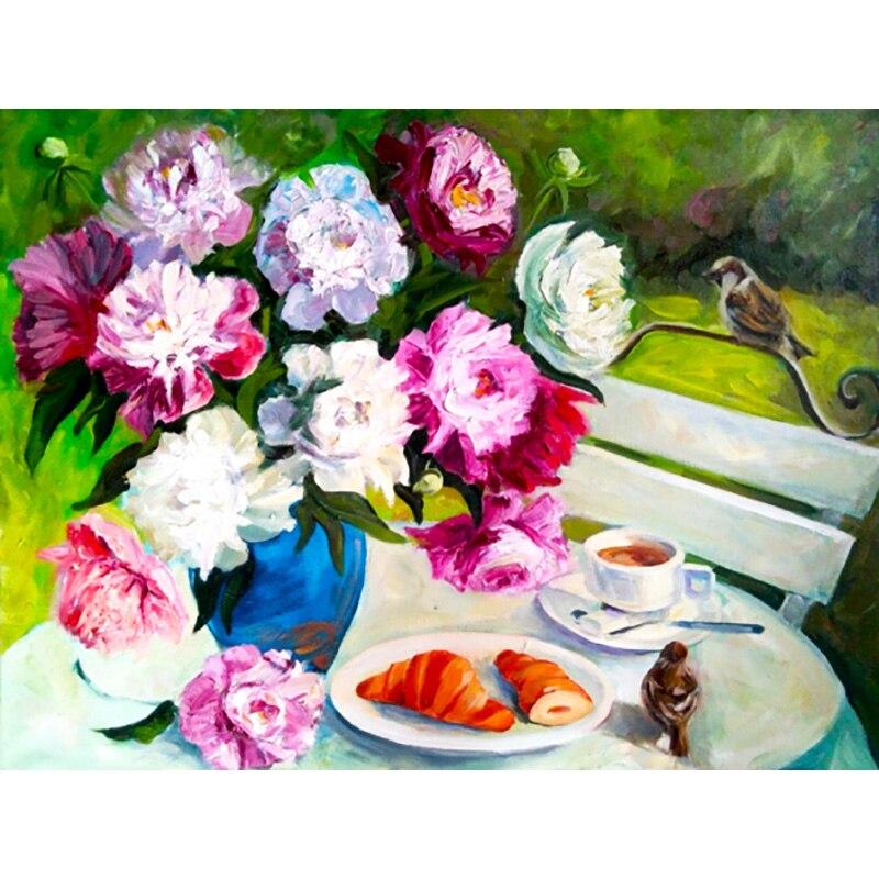 Neue 5D DIY Diamant Malerei Frische Blumen Diamant Stickerei Landschaft Kreuz Stich Volle Runde Bohrer Handwerk Wohnkultur Geschenk