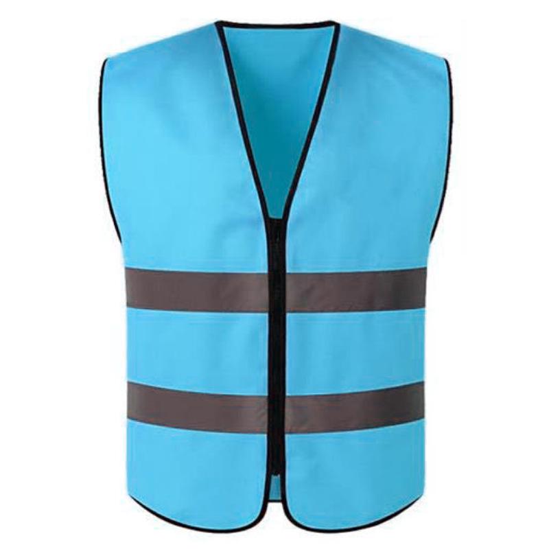 Reflective Multi-Pocket Safety Vest for Traffic, Construction, Cycling, and Sanitation.