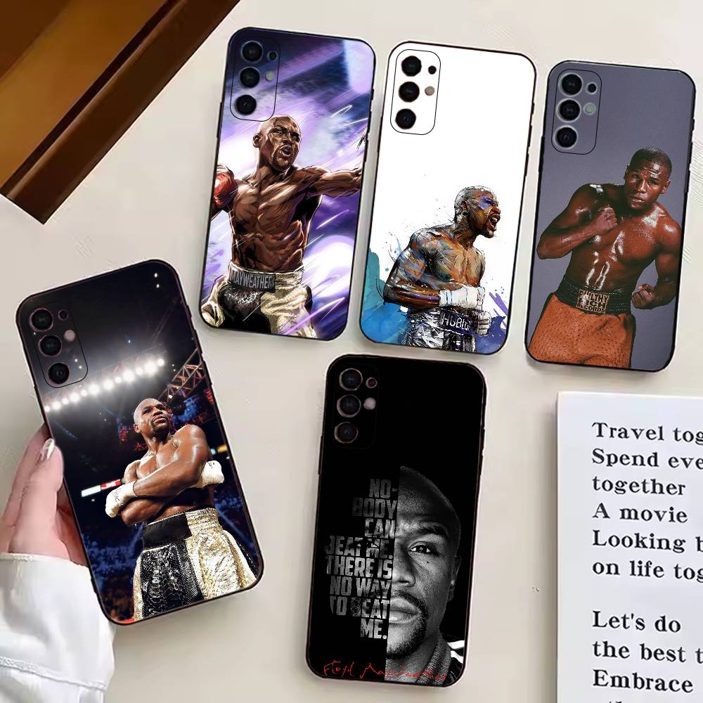 Boxing Floyd Mayweather-FM Phone Case Black Silicone Soft For Samsung S25,S24,S21,S22,S23,S30,Ultra,S20,Plus,Fe,Lite