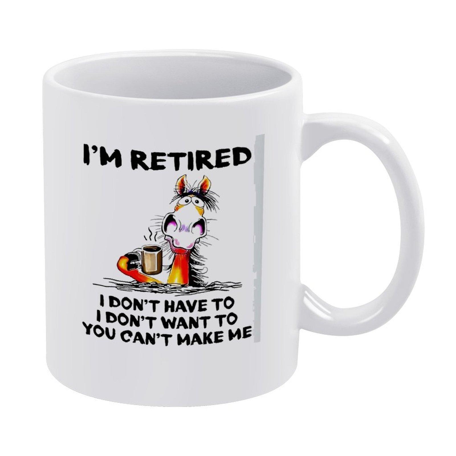 

1pc 11oz White Coffee Mug, Double-Sided Printed Ceramic Cup, Smooth Grip Handle, Dishwasher Safe, Perfect Gift for Coffee Tea Milk Fans білий