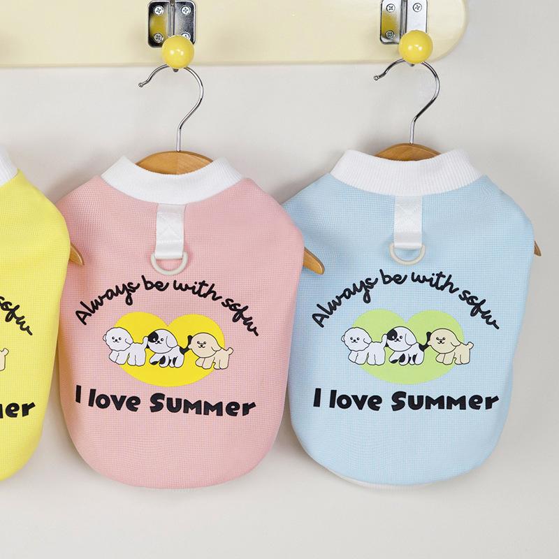 Pet cat vest dog clothes spring and autumn summer new thin
