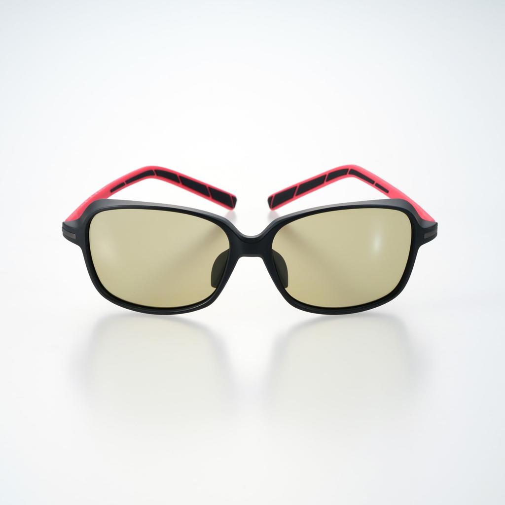 Bunny Walk Golf Sunglasses Matte GREEN FOCUS [BUNNY WALK] BW-030 BW-0301G Black/Red