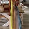 Fashion Summer Spring Sleeveless V-Neck Casual Dresses Unique Design