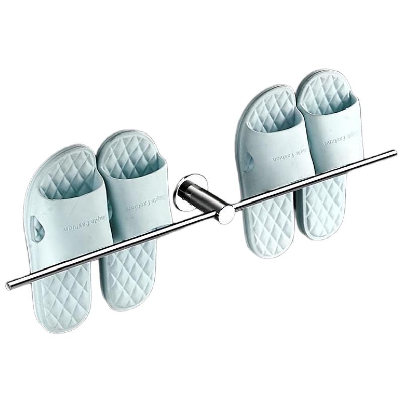 HANDUNYOU 304 Stainless Steel Mirror Finish Double Bathroom Slipper Rack