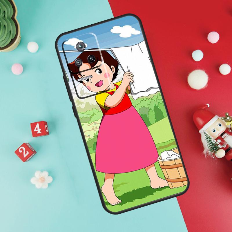 Cartoon Heidi Case For Xiaomi 13 12 Lite 11T 12T Pro 12X POCO X3 X5 F5 Pro F4 X4 GT M5s C40 F3 Back Cover