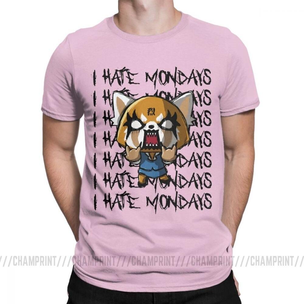 Erkekler Aggretsuko Agresif Retsuko Pazartesi T Shirt 100 Pamuklu Giysi ...