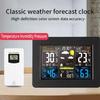 Modern Digital Weather Stations With Alarm Clock Function And Clear Color Screen Display Indoor Thermometers Hygrometer
