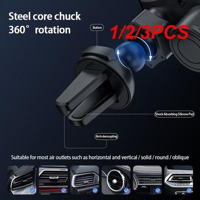 1/2/3pcs Car Wireless Phone Charger 15w T3 Fast Charging Touch-sensitive Electric Stand Mobile Phone Holder Auto Phone Support