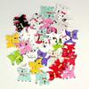 50 Pcs Mixed Color Cute Cat Kitten 2Holes Wood Sewing Buttons