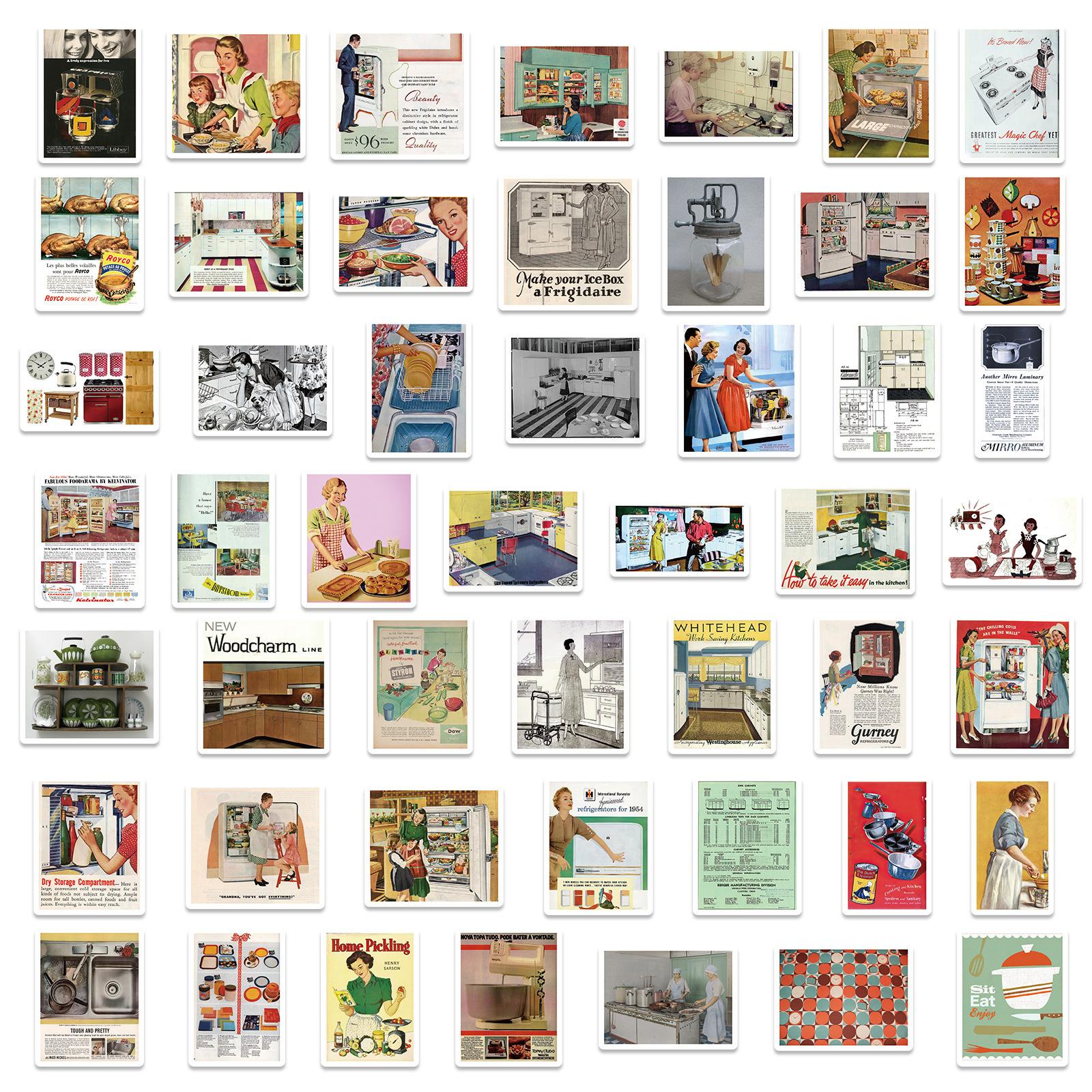 

100 Винтажных Постеров Ностальгическое Искусство Граффити Наклейки Сделай Сам Наклейки для Багажа Блокнота