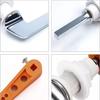 Toilet Flush Handle Replacement Universal Fit Toilet Cistern Handle Chrome Metal