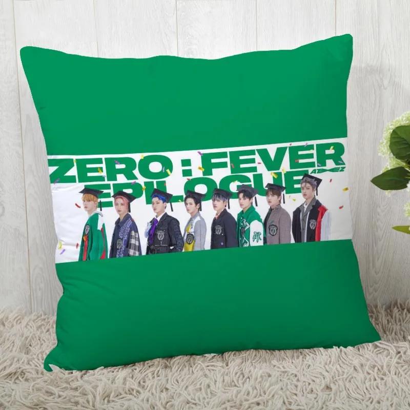 Custom Ateez Kpop Style Square Pillowcase Custom Zippered Pillow Cover Case 45X45Cm(One Side) 04.1