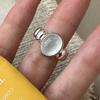 925 Sterling Silver Rings For Women Geometric Fine Jewelry Finger Adjustable White Stone Ring For Party Birthday Gift