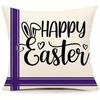 4Pc Easter Pattern Home Decor Pillow Cover Bedroom Living Room Sofa Decoration Polyester Cushion Cover With Zipper