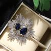 Crystal Corsage Zinc Zinc Alloy Rhinestone Clothing Accessory Fashion Jewelry Women Brooch Vintage Brooch