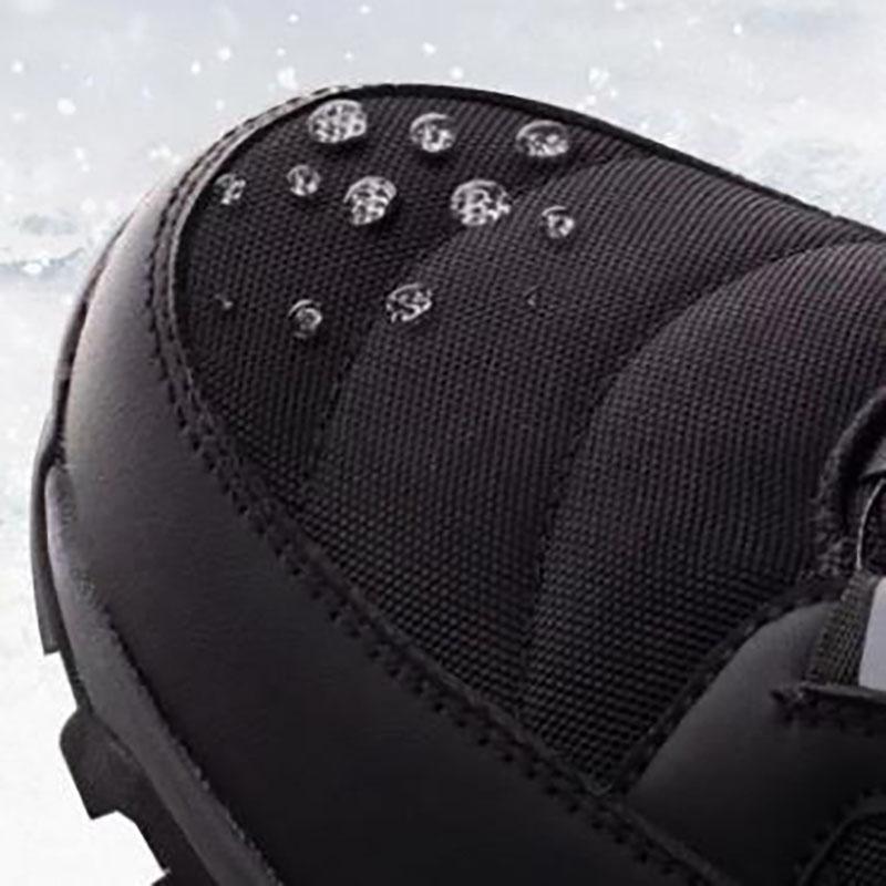 Warme Herren Schneestiefel Wasserdicht Outdoor Winter Gedrehter Knopf Herren Baumwollschuhe Mann Winter Wanderschuhe