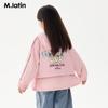 M.Latin Girls' Faux Two-Piece Hooded Windbreaker